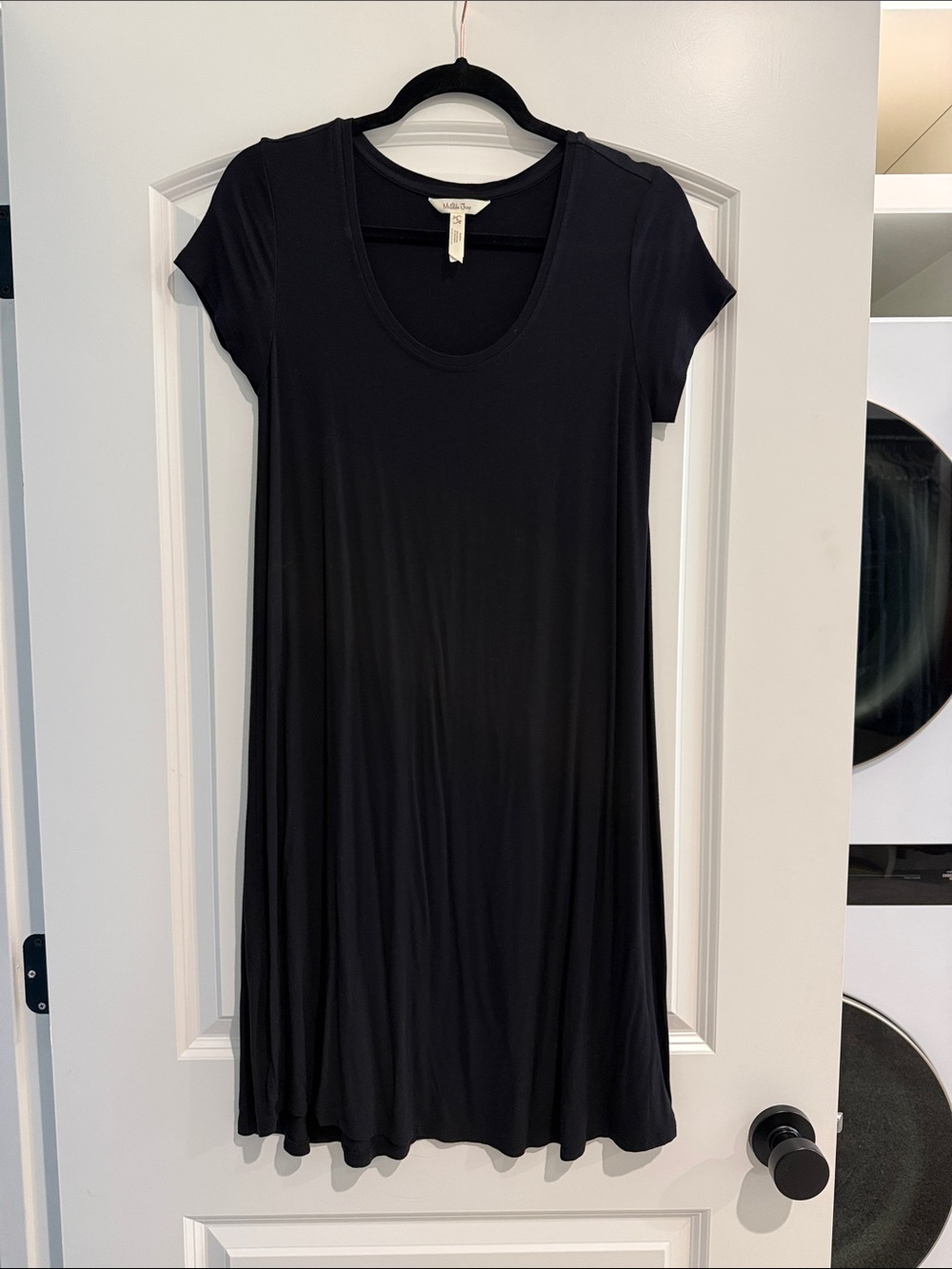 Matilda Jane Black Short Sleeve Scoop Neck Tunic Dress